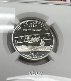 2001 S Silver Proof NC, VT, KY State Quarter NGC PF 70 Ultra Cameo -Lot 3