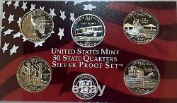 2001 S Silver & Proof Quarter Set PCGS Graded PR69 DCAM Top Pop