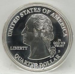 2001 State Quarter Motif. 999 Silver Art Medal 4 oz Round USA America BA676