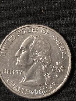 2002 D indiana state quarter silver