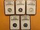 2002 S Complete 5 Coin Silver State Quarter Proof Set NGC Graded PF70 UCAM