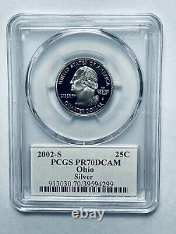 2002-S Ohio Statehood Silver Quarter PCGS PR70DCAM