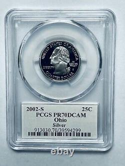2002-S Ohio Statehood Silver Quarter PCGS PR70DCAM