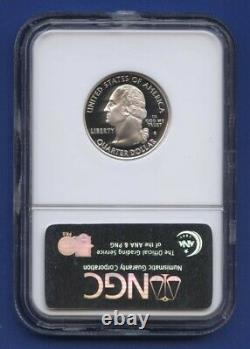 2002 S SILVER 25c INDIANA STATE QUARTER NGC PF70 ULTRA CAMEO BROWN LABEL