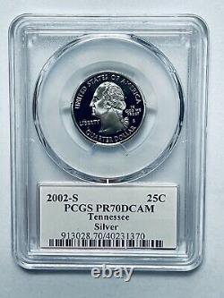 2002-S Tennessee Statehood Silver Quarter PCGS PR70DCAM