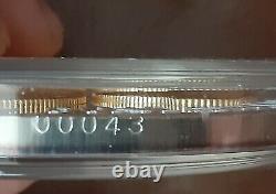 2003 Giant Silver Eagle. 999 Golden State Quarter 8oz 24K Gold Washington Mint