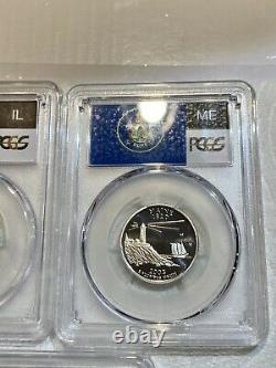 2003-S 25C PCGS Proof State 90% Silver Quarter Set All Five States