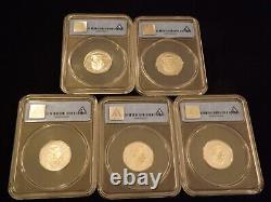 2003 -S Quarter 5 Coin SILVER Set ANACS PR 70 DCAM