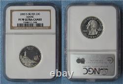 2003 S Silver Proof State Quarters 5-Coin Set all NGC PF 70 Ultra Cameo (25C)