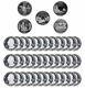 2003 S State Quarter Proof Roll Gem Deep Cameo 90% Silver 40 US Coins