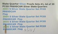 2003 to 2006 Washington SILVER State Quarters PCGS PR69DCAM Lot 20 with PCGS Box