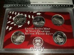 2004 2007 US Mint 50 State Quarters Silver Proof Set
