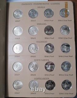 2004-2008 P, D, S & S Clad and Silver Proof Washington Statehood Quarter set