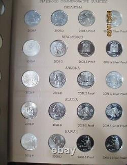 2004-2008 P, D, S & S Clad and Silver Proof Washington Statehood Quarter set