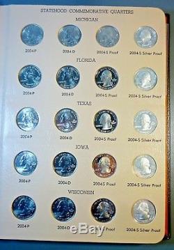 2004 2008 State Quarters Set P & D From Mint Sets, Proofs, Silver Proofs