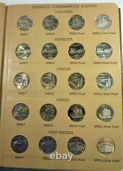 2004 2008 Statehood Quarter 140 Coin Set P&D, Proof, Silver Proof & Satin