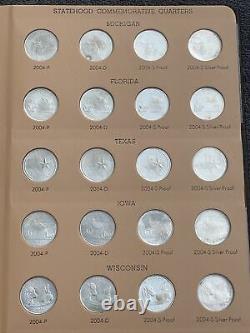 2004-2008 Washington State Quarters Complete 100 coin Set with Silver (MB2)