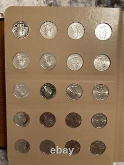 2004-2008 Washington Statehood Quarters with Proofs 8144 Dansco Album 100 Coins