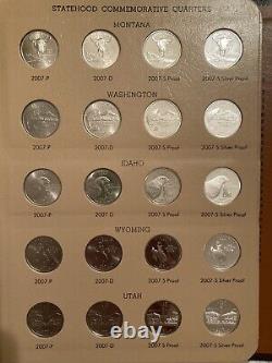 2004-2008 Washington Statehood Quarters with Proofs 8144 Dansco Album 100 Coins