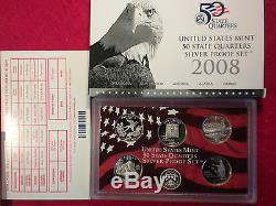 2004-2009 Silver Quarter United States Proof Set. 90% Silver Proof Coins & COA