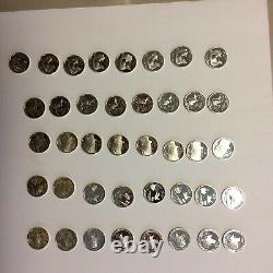 2004 Roll U. S. Silver Proof Quarters, 40 Total, $10 Face Value, 5 States