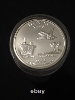 2004-S Florida State Silver Quarter Proof Roll Of 40 Coins
