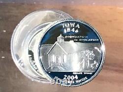 2004-S Iowa Statehood Silver Quarter DCAM Proof Lot of 16 Coins