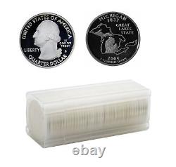 2004 S Michigan State 90% Silver Proof Roll 40 US Coins