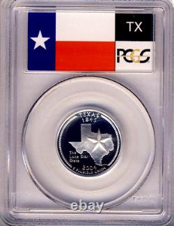 2004-S PCGS PR69DCAM SILVER State Quarters State Labels 5 Coins