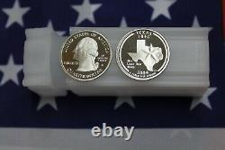 2004-S Silver Texas Quarter Proof Roll 90% Silver from Proof Sets 40 Qtrs