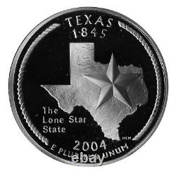 2004 S Texas State 90% Silver Proof Roll 40 US Coins