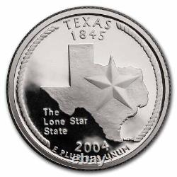 2004-S Texas Statehood Quarter 40-Coin Roll Proof (Silver) SKU#40862