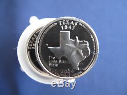 2004-S Texas Statehood Silver Quarter Proof Roll Of 40 Coins