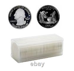 2004 S Wisconsin State 90% Silver Proof Roll 40 US Coins