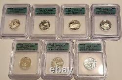 2004 Thru 2005 ICG-PR70 DCAM Silver Quarters