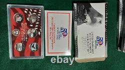 2005, 2006, 2007 and 2008 State Quarters Silver Proof Sets, Free Shipping