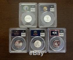 2005, 2007, 2008, 2009 S Silver State Quarter Set PCGS PR70DCAM
