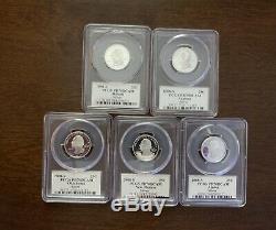 2005, 2007, 2008, 2009 S Silver State Quarter Set PCGS PR70DCAM