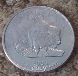 2005 Kansas Quarter P Mint Mark Errors See Pictures