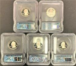 2005-S 25c ICG PR70 DCAM Silver First Day of Issue Set of 5