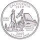 2005-S California Silver Proof Quarter roll 40 GEM coins tube $10 Face Value