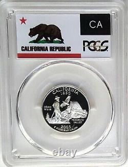 2005-S Silver Proof State Quarter Set PCGS PR70 DCAM-State Flag(5 Coin)