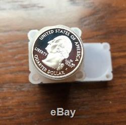 2005-S Silver Proof Washington Quarters Roll Gems. 40 Coins. EBUCKS BONUS