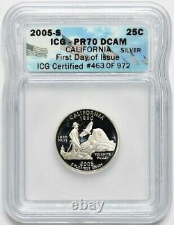 2005 S Silver State Quarter Proof Set ICG PR-70 DCAM