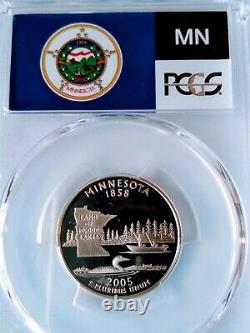 2005-S Silver Washington Quarters (4 Coin Set) PCGS PR70DCAM