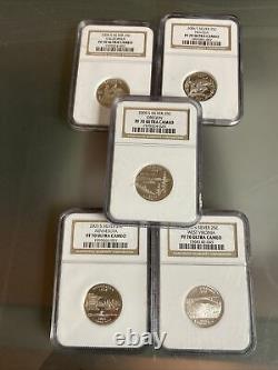 2005 S complete silver quarter statehood proof 70 Ultra Cameo