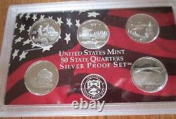2005 Silver Quarter Proof Set U. S. Mint No Box No COA 40 State Silver Quarters