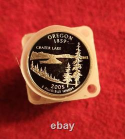 2005 s 90% silver proof Oregon statehood quarter roll