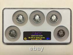 2005-s Ngc Pf 70 Ultra Cameo Silver State Quarters Set (bright Coins/no Toning)