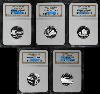 2005-s Silver 25c 5 Coins Set Ngc Pf-70 Ultra Cameo